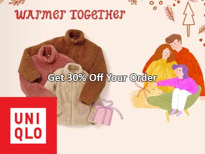UNIQLO 30% Off Your Order
